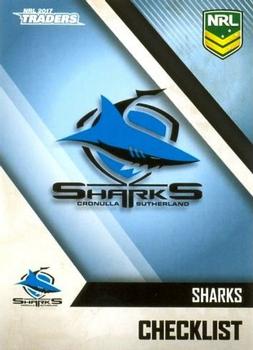 2017 ESP Traders #31 Sharks Checklist Front